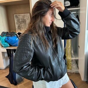 Neil Barrett Leather Bomber